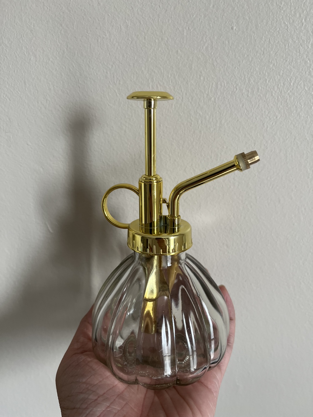 Decorative Glass Plant Mister Spray Bottle - Black & Gold - photo 5