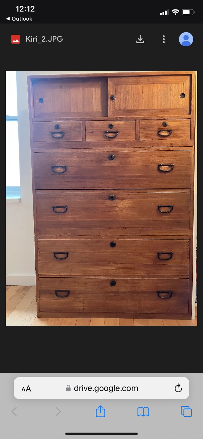 Antique Japanese Kiri Chest