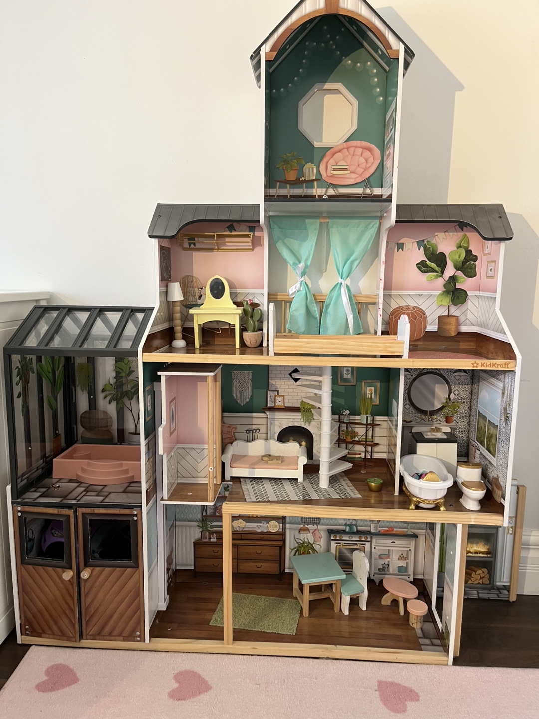 KidKraft Farmhouse Fun Wooden Dollhouse