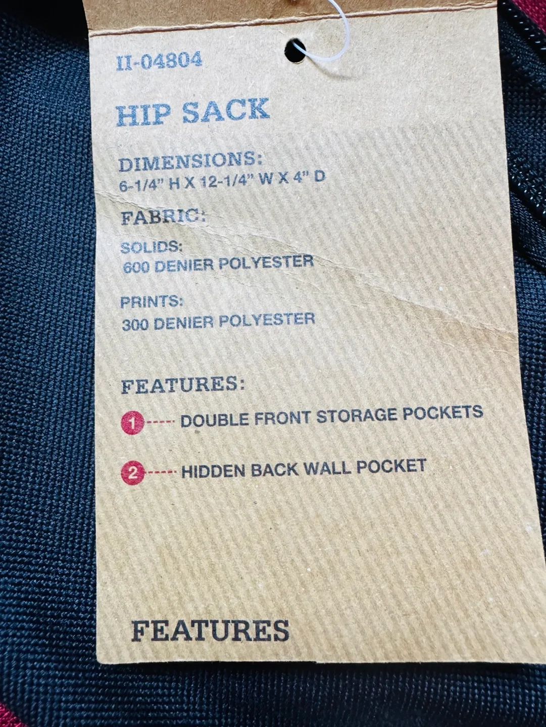 NEW Double Zip Hip Pack with Dickies Logo Print image indicator(4)