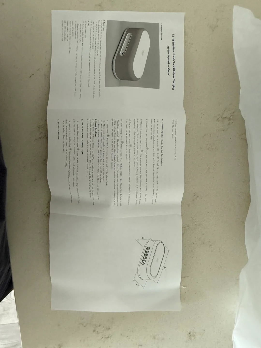 6-in-1 Wireless Speaker with Wireless Charging - Grey image indicator(4)