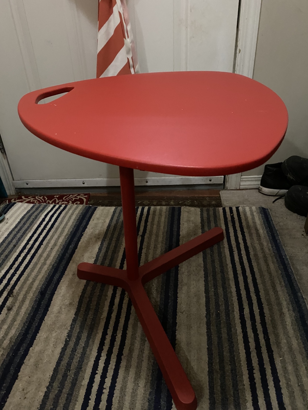 Red Adjustable Height Table - photo 2
