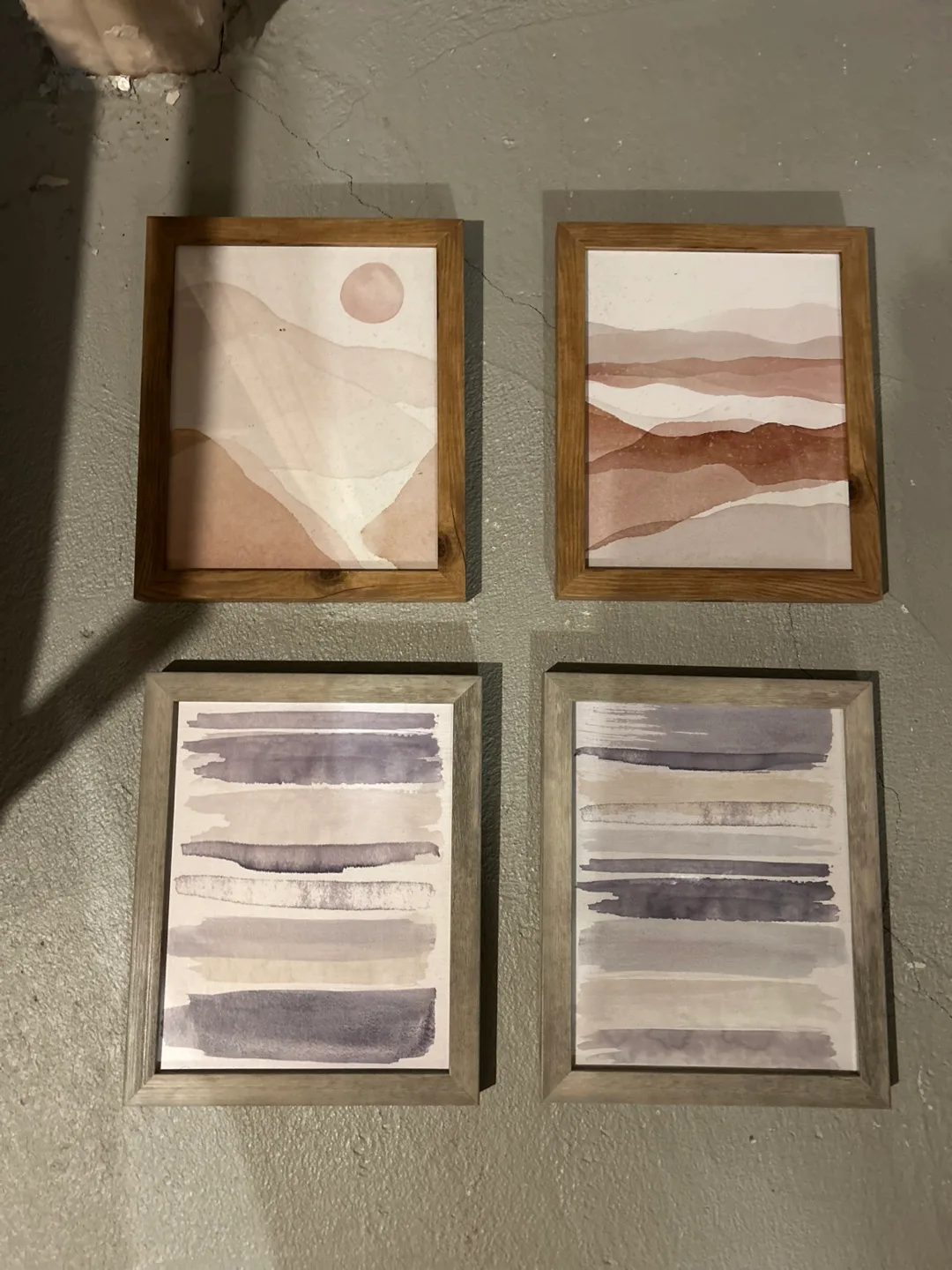 Set of Four Abstract Watercolor Wall Art Prints thumbnail