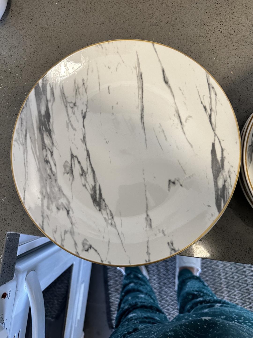 Mainstay Elegant Marble Dinnerware Set - photo 2
