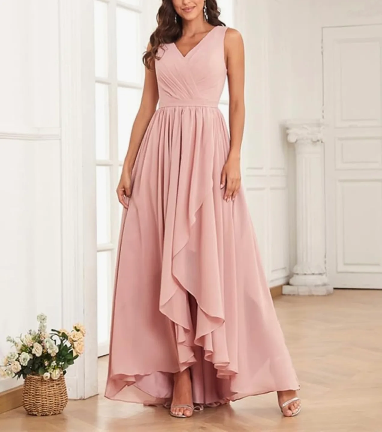 Prom, Wedding, Party, Bridesmaid Dress | Pink image indicator(3)