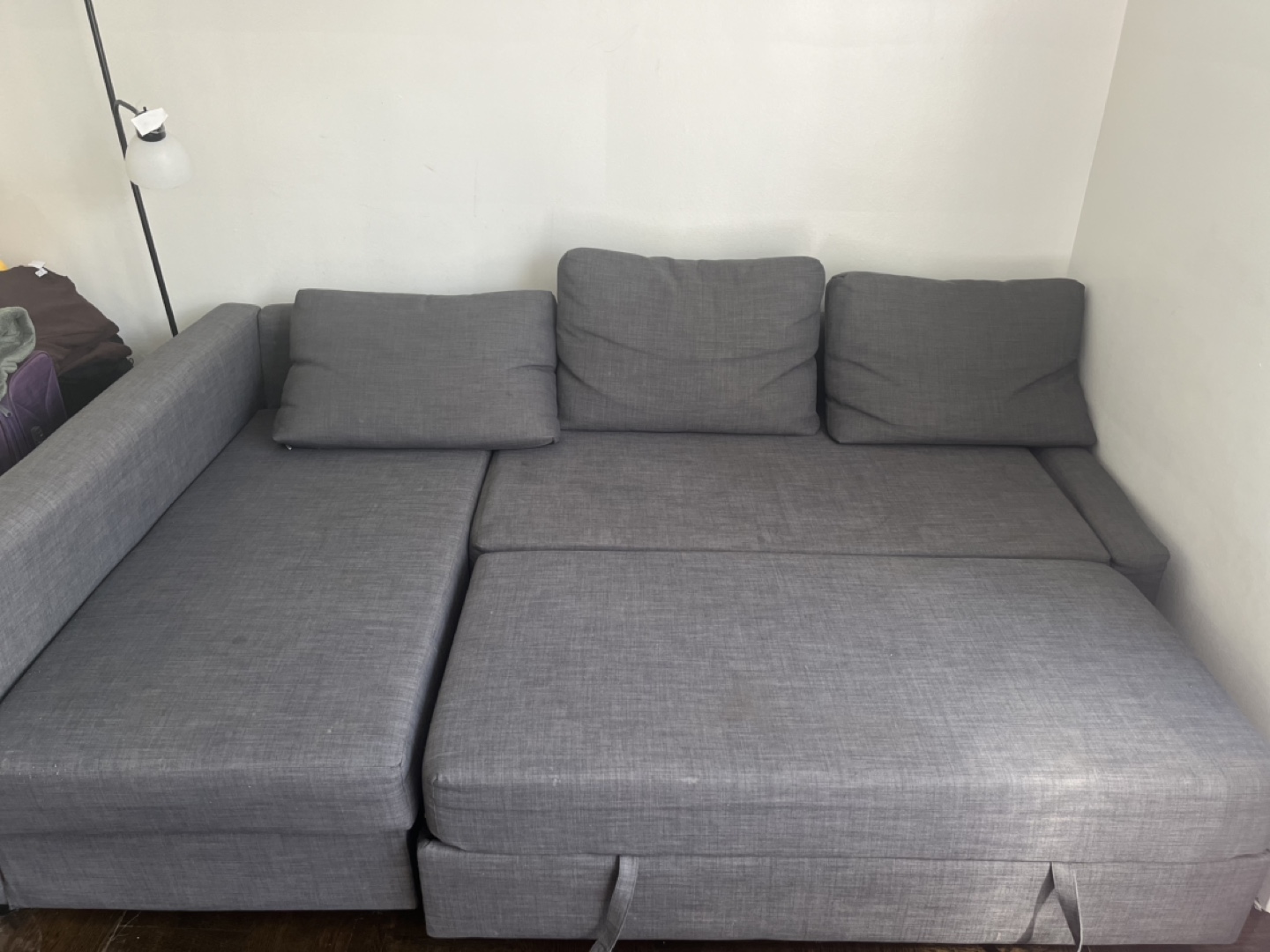 IKEA FRIHETEN Corner Sofa-Bed with Storage - Dark Grey - photo 2