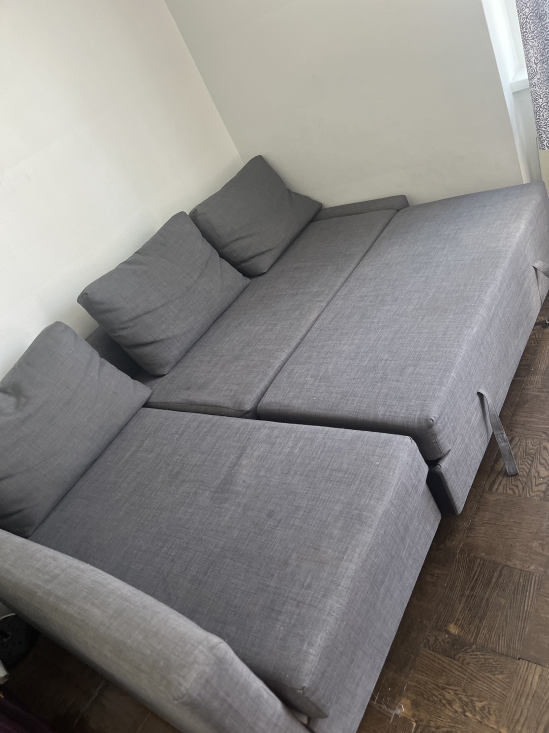 IKEA FRIHETEN Corner Sofa-Bed with Storage - Dark Grey - photo 3