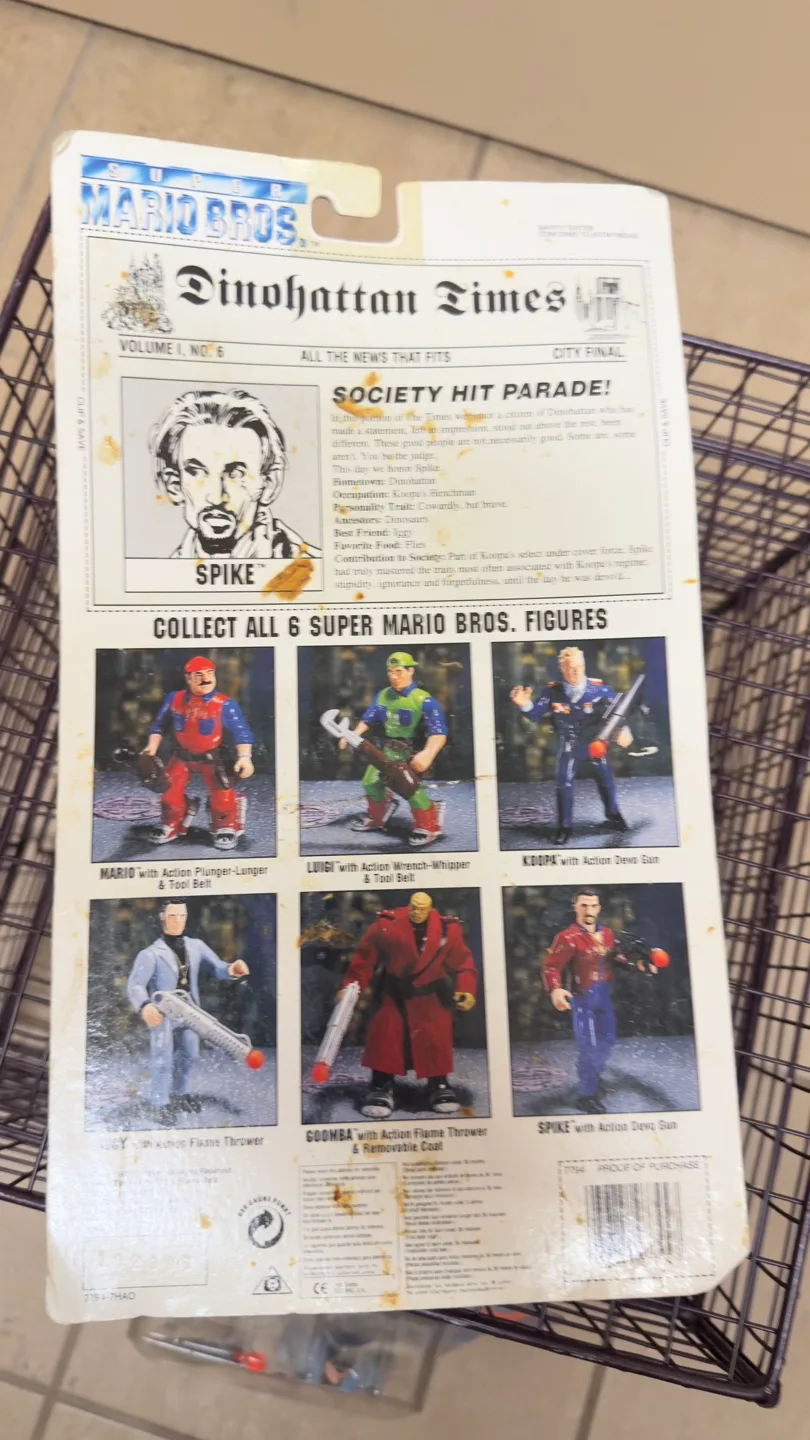 Vintage Super Mario Bros. Spike Action Figure image indicator(3)