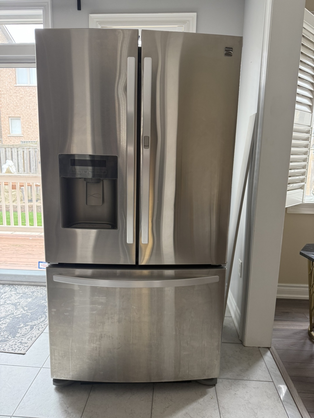 Stainless Steel French Door Refrigerator - Good Condition