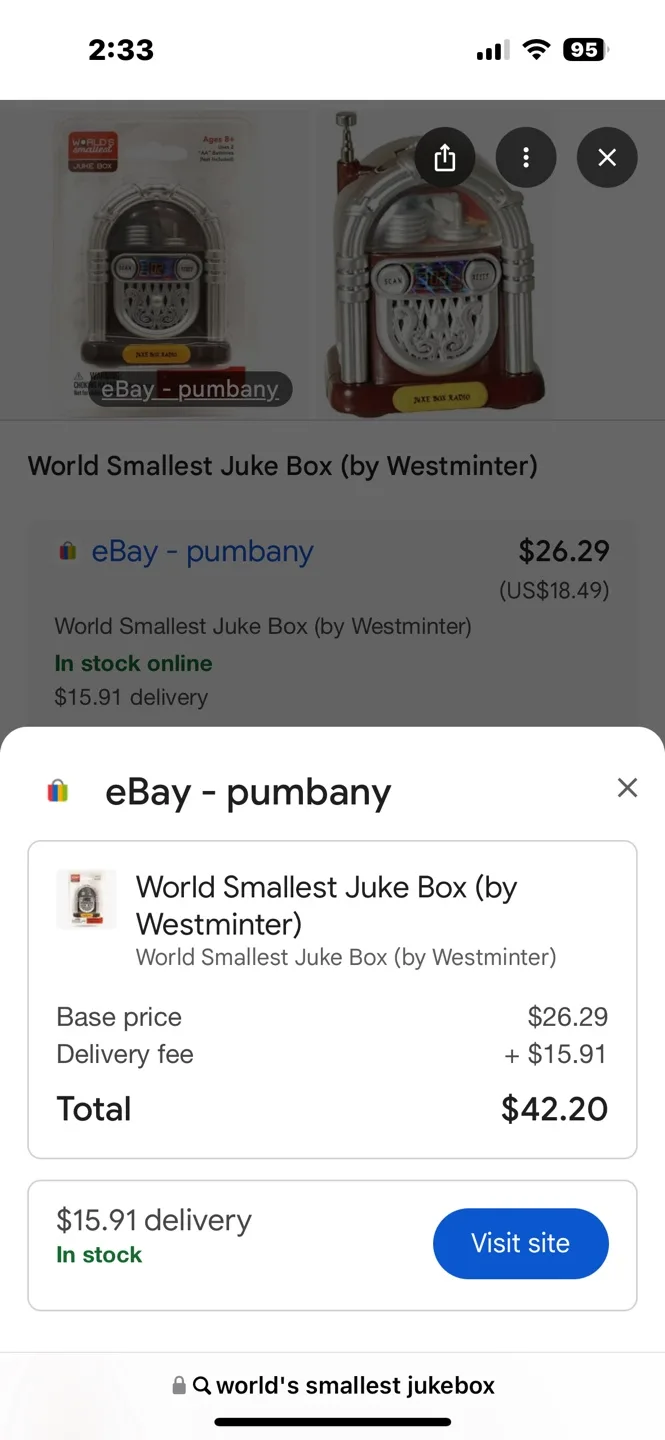 World's Smallest Jukebox Radio by Westminster image indicator(3)