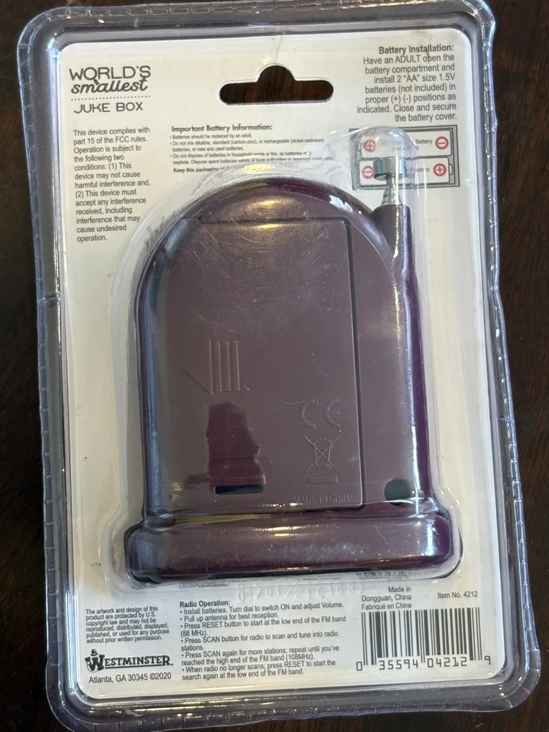 World's Smallest Jukebox Radio by Westminster image indicator(2)