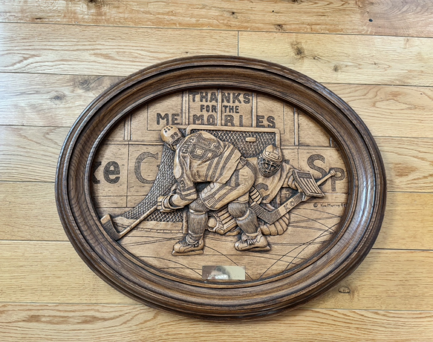 Wayne Gretzky #99 "Thanks For The Memories" 3D Wooden Plaque