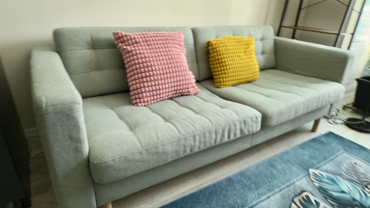 Moving Sale Mid-Century Modern Sofa - Light Green - photo 4
