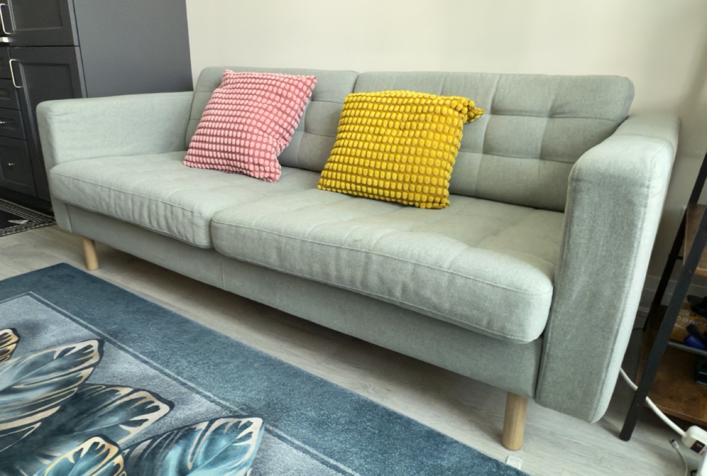 Moving Sale Mid-Century Modern Sofa - Light Green - photo 3
