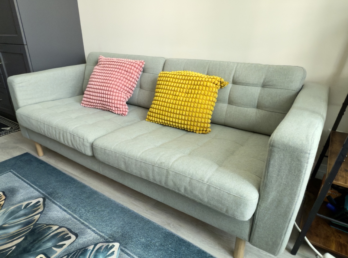 Moving Sale Mid-Century Modern Sofa - Light Green