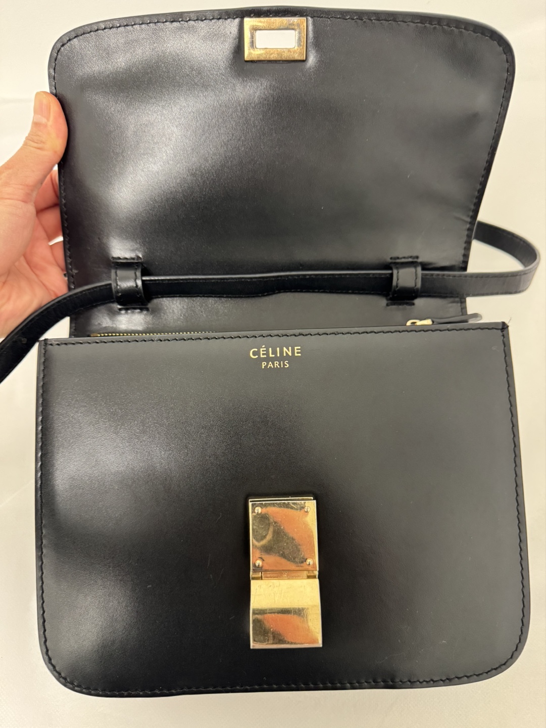 Black Leather Crossbody Bag - photo 5