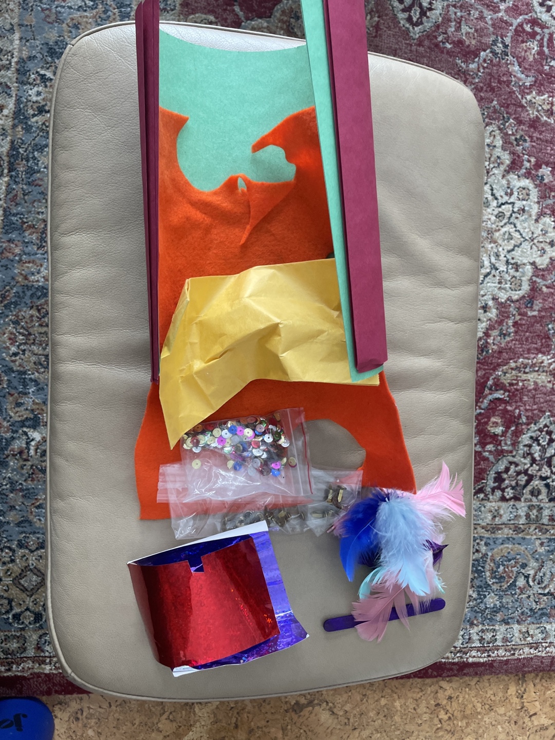 Craft Supplies Bundle: Felt, Sequins, Feathers & More!