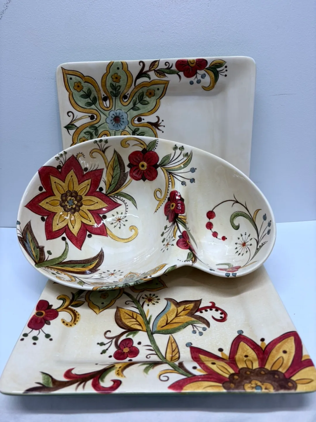 Hand-Painted Pier 1 Imports Dinnerware Set – Juliana Collection thumbnail