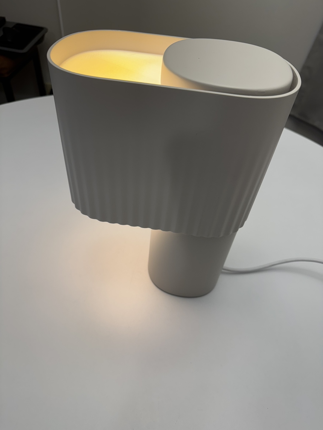 Gantry Portable Table Lamp, Light Gray