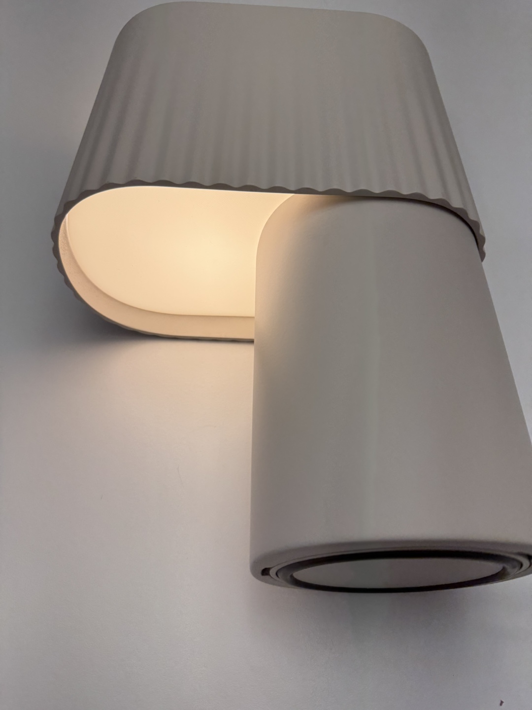 Gantry Portable Table Lamp, Light Gray - photo 3