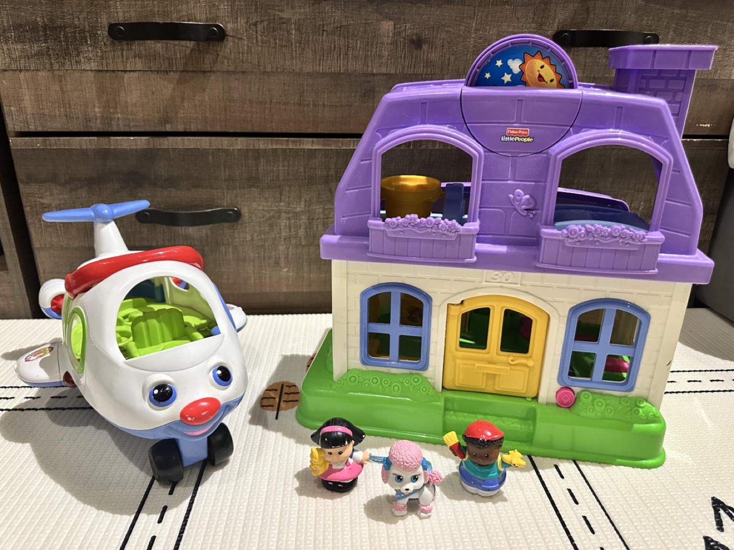 Fisher-Price Little People Airplane & House Playset