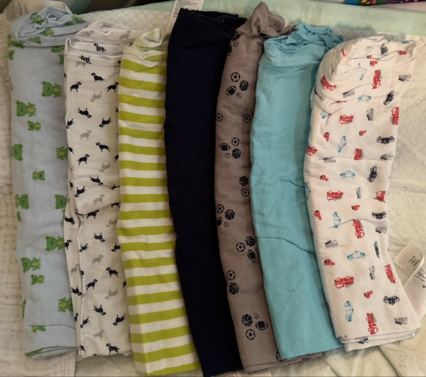 💚Bundle of 7 Baby Receiving Blankets