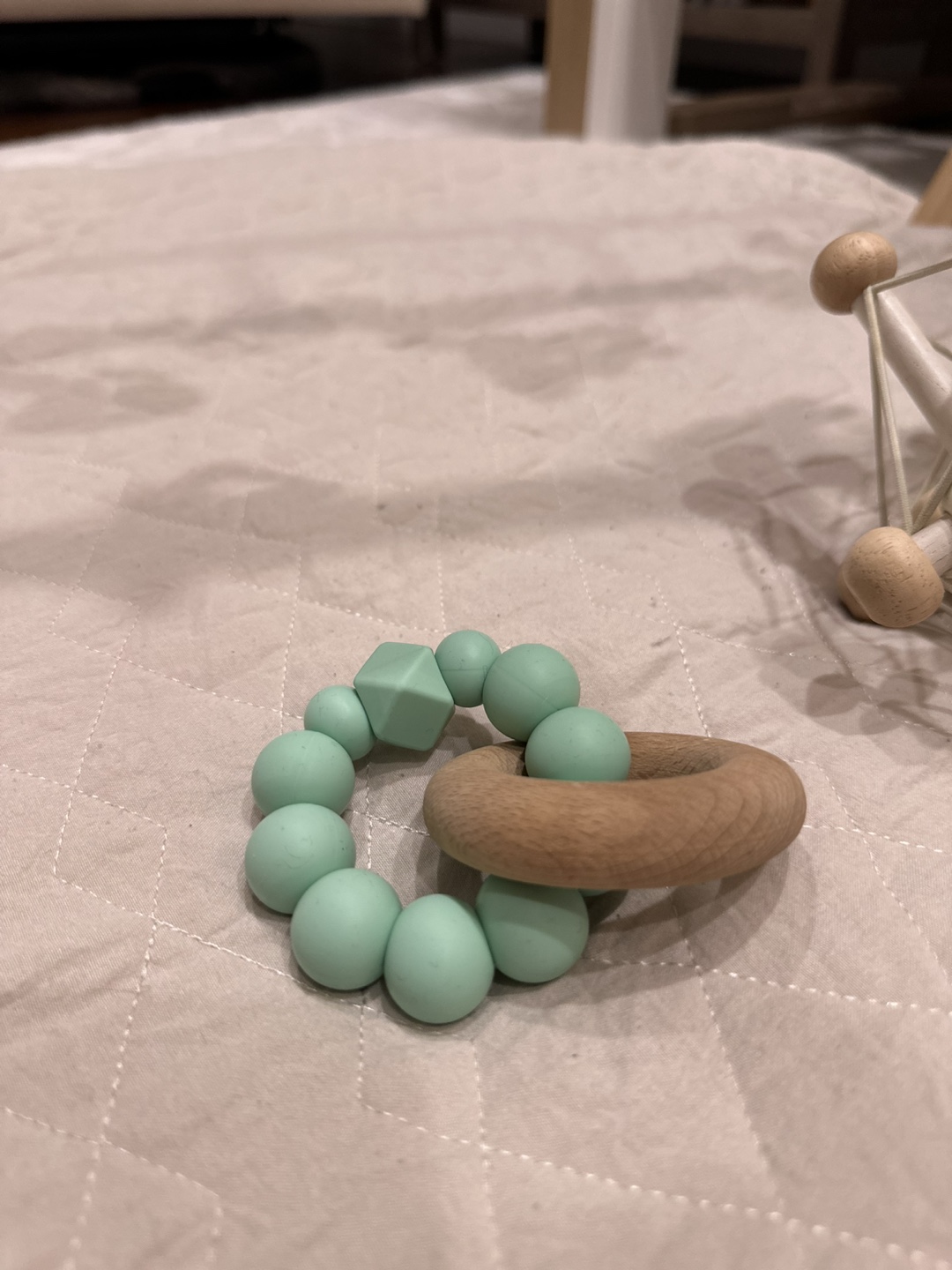 Wooden Baby Gym Playset with Toys - photo 5