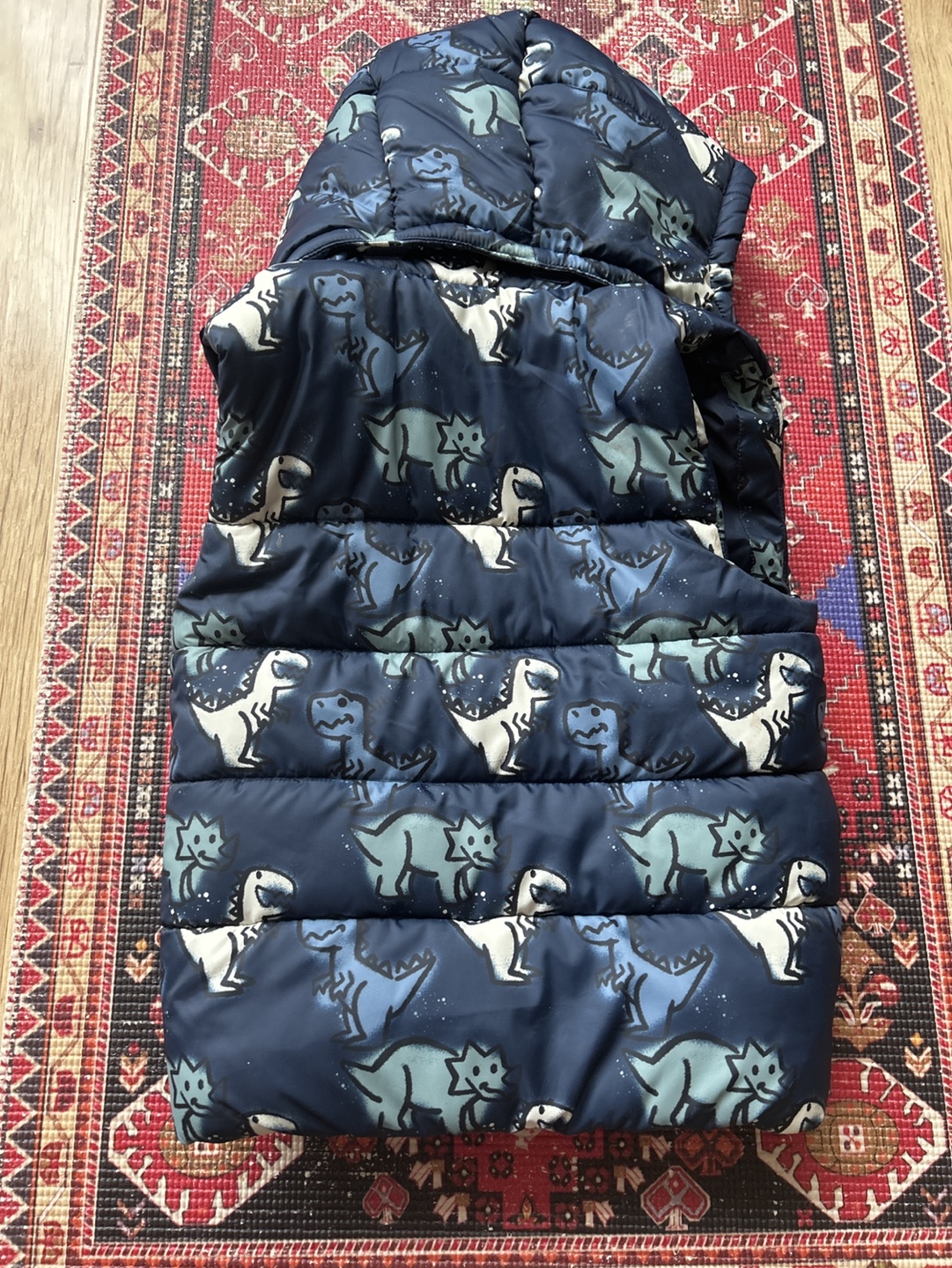 💚H&M Kids' Dinosaur Puffer Vest with Hood💚 - photo 2