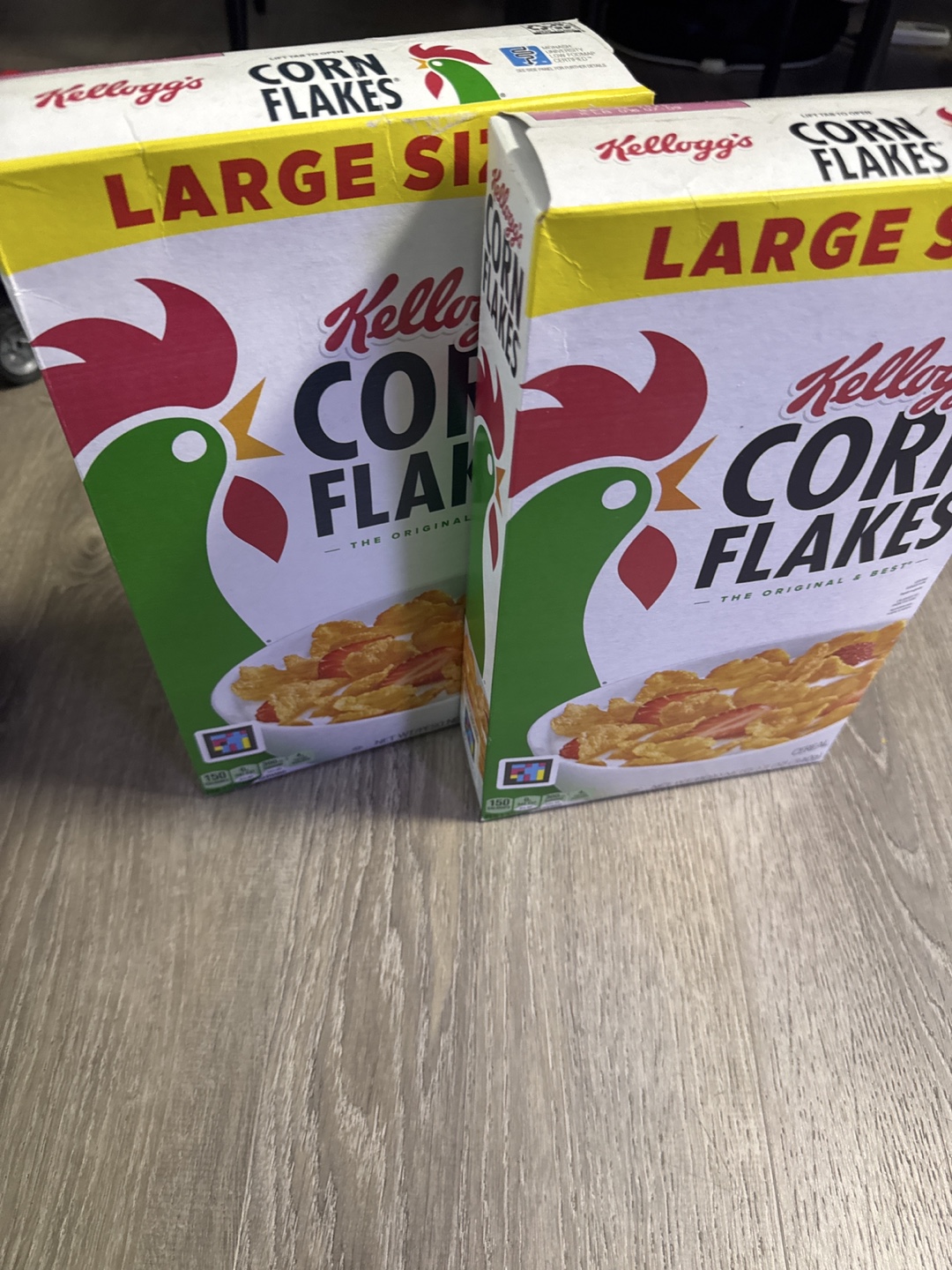 Two boxes Large Size Corn Flakes FREE 💚
