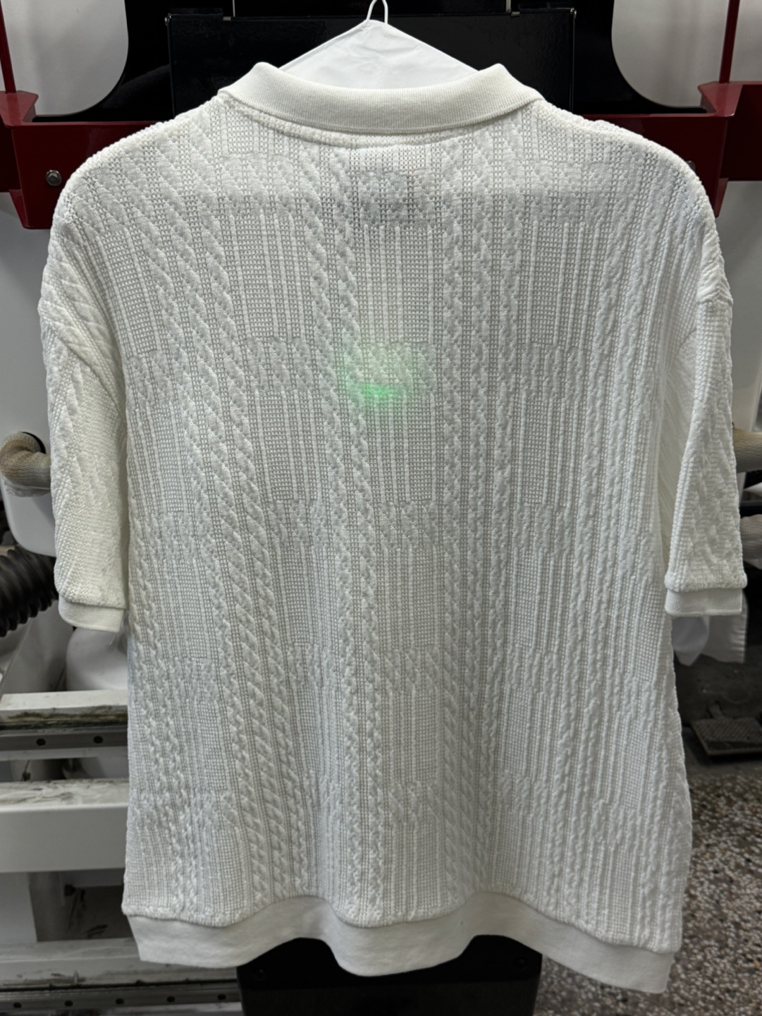 Zara Men's White Knit Polo Shirt - Size XL - photo 2