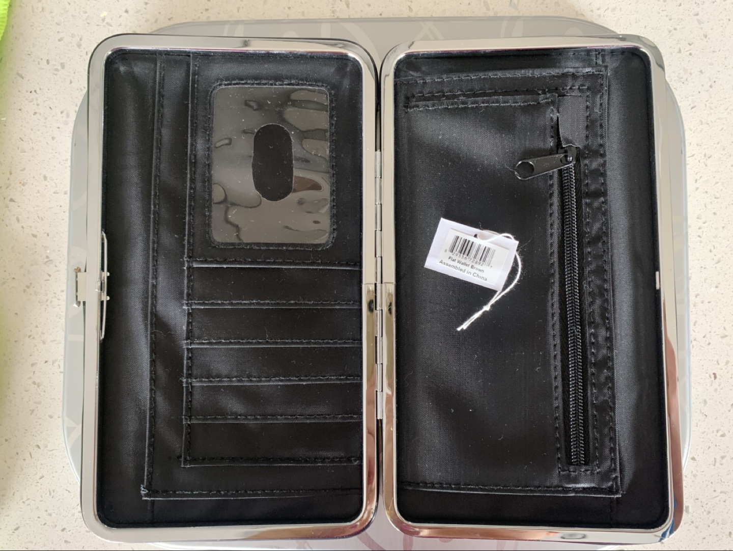 Brown Crocodile-Embossed Clutch Wallet, 'Best Mom' - photo 2