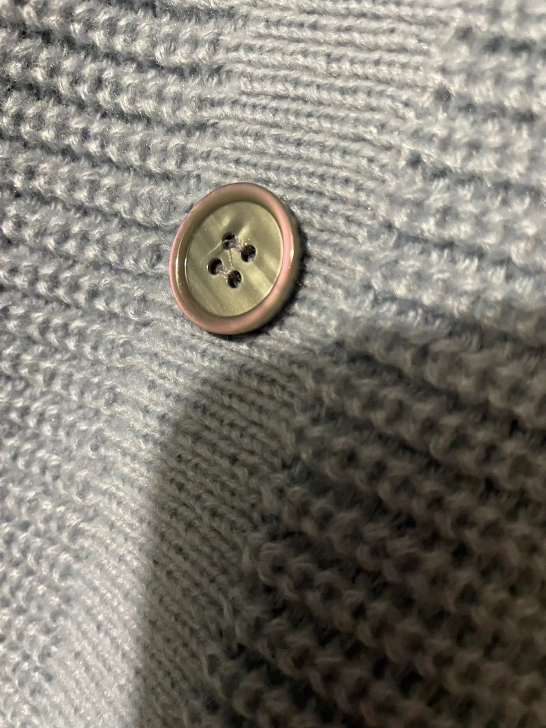 💚Blue/Grey Knitted Sweater with Button Detail image indicator(5)