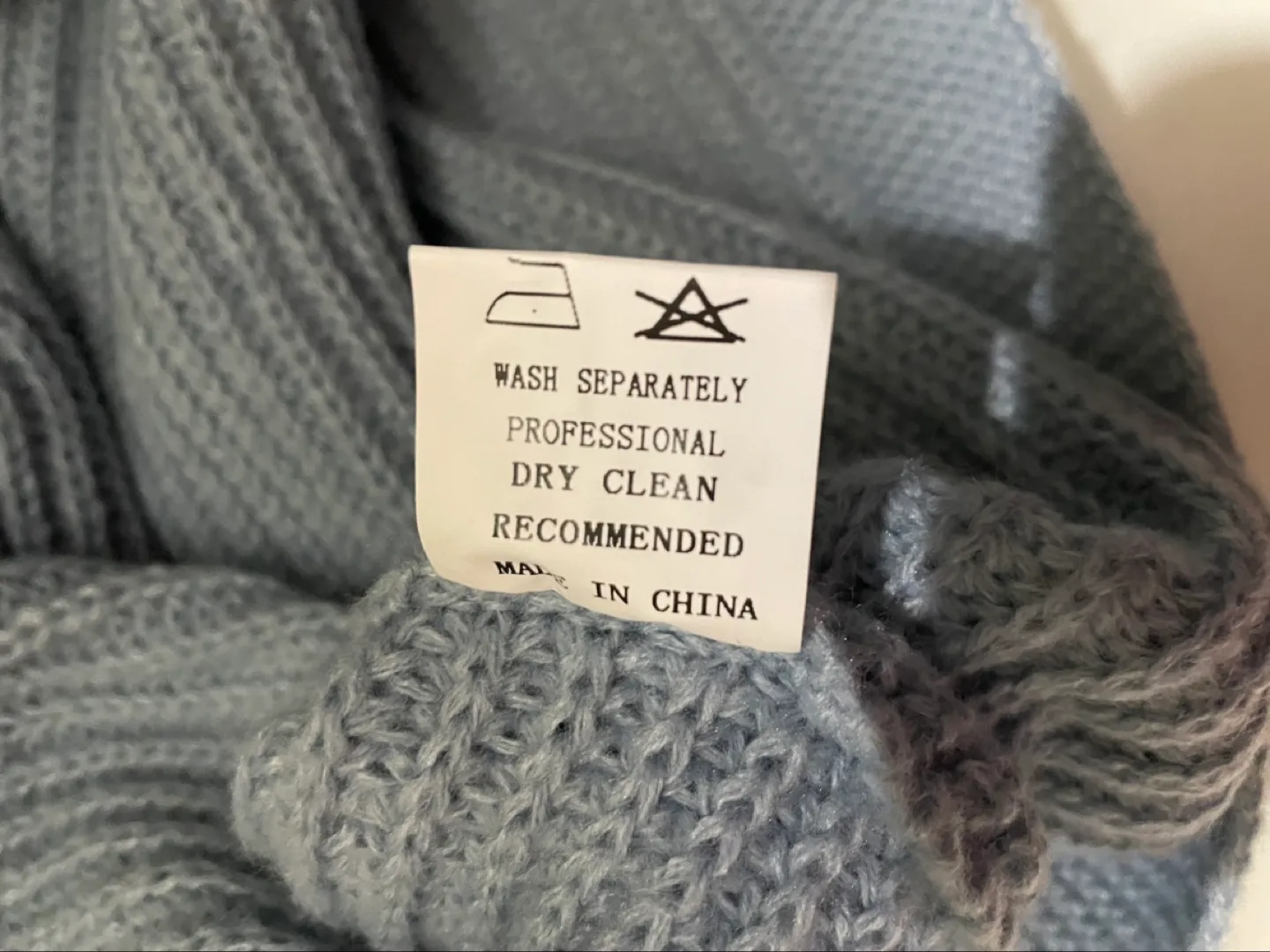 💚Blue/Grey Knitted Sweater with Button Detail image indicator(8)