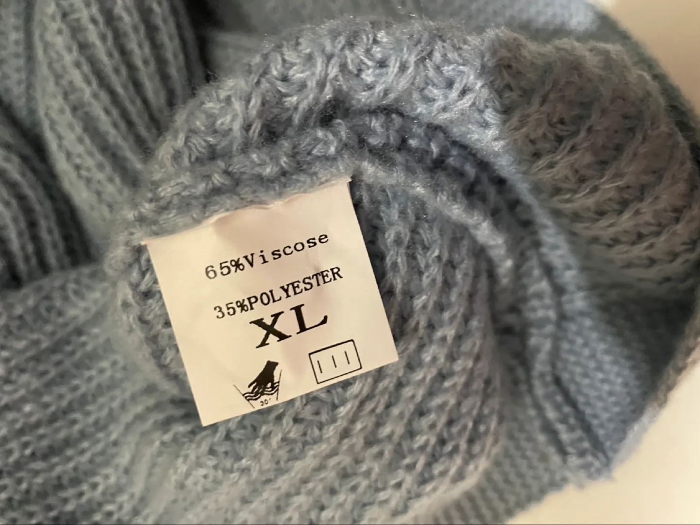 💚Blue/Grey Knitted Sweater with Button Detail image indicator(7)