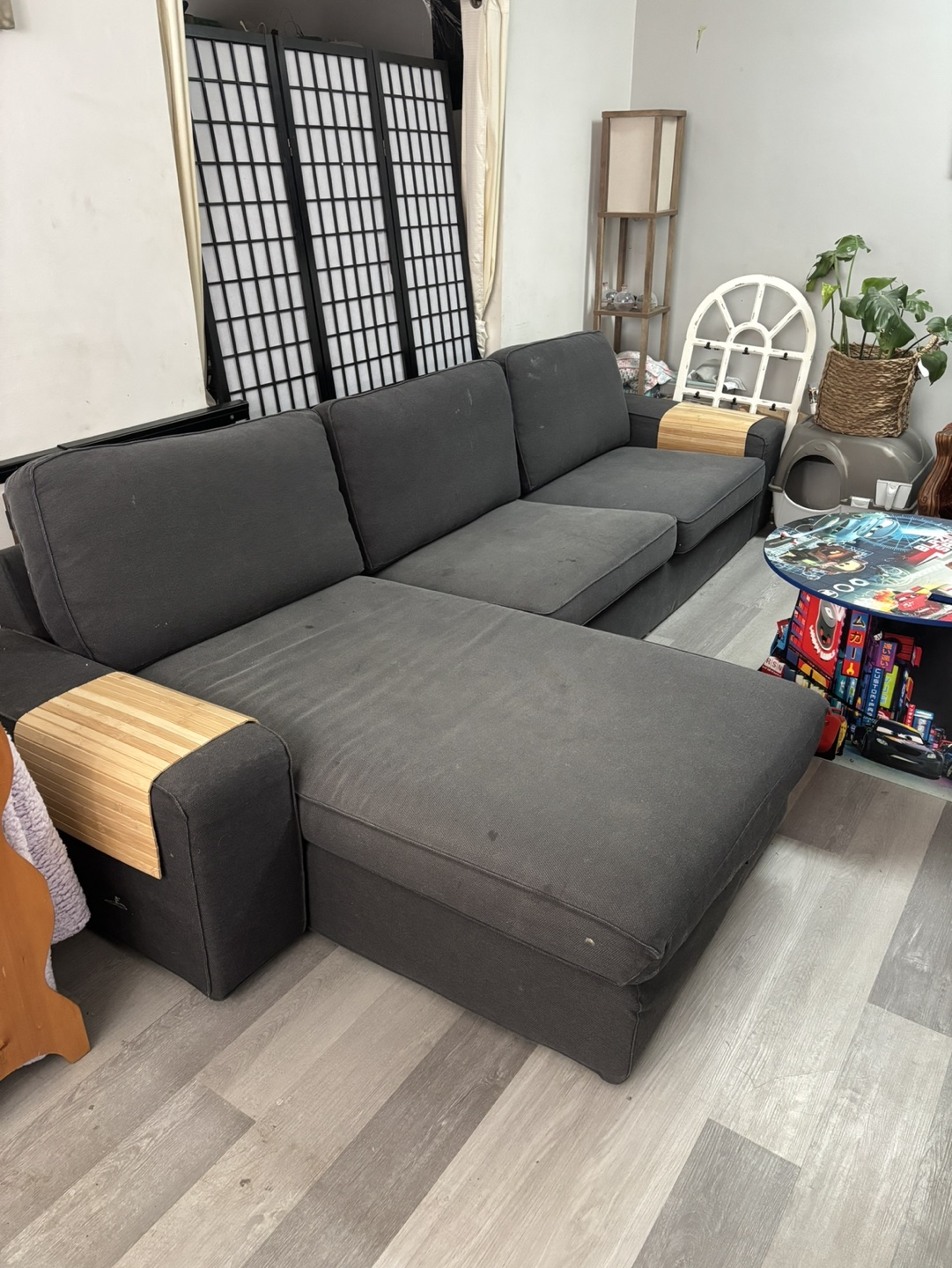 IKEA Grey Sectional Sofa