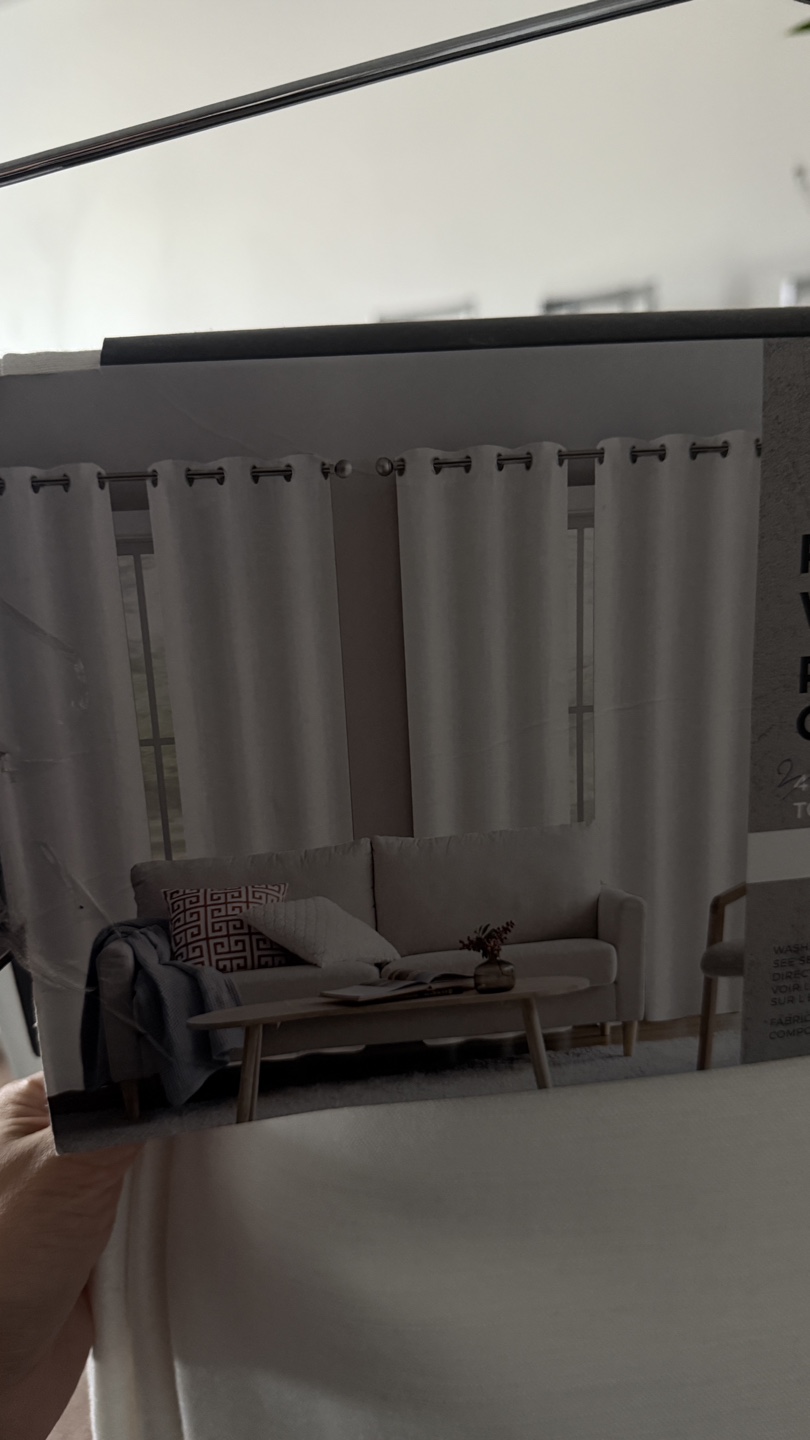 Room Darkening Window Panels - White - 2 Panels - photo 2