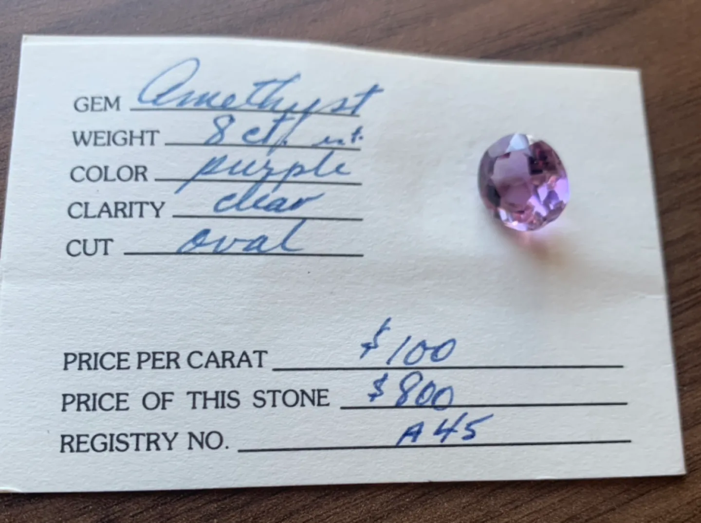 8ct Oval Amethyst Gemstone image indicator(3)