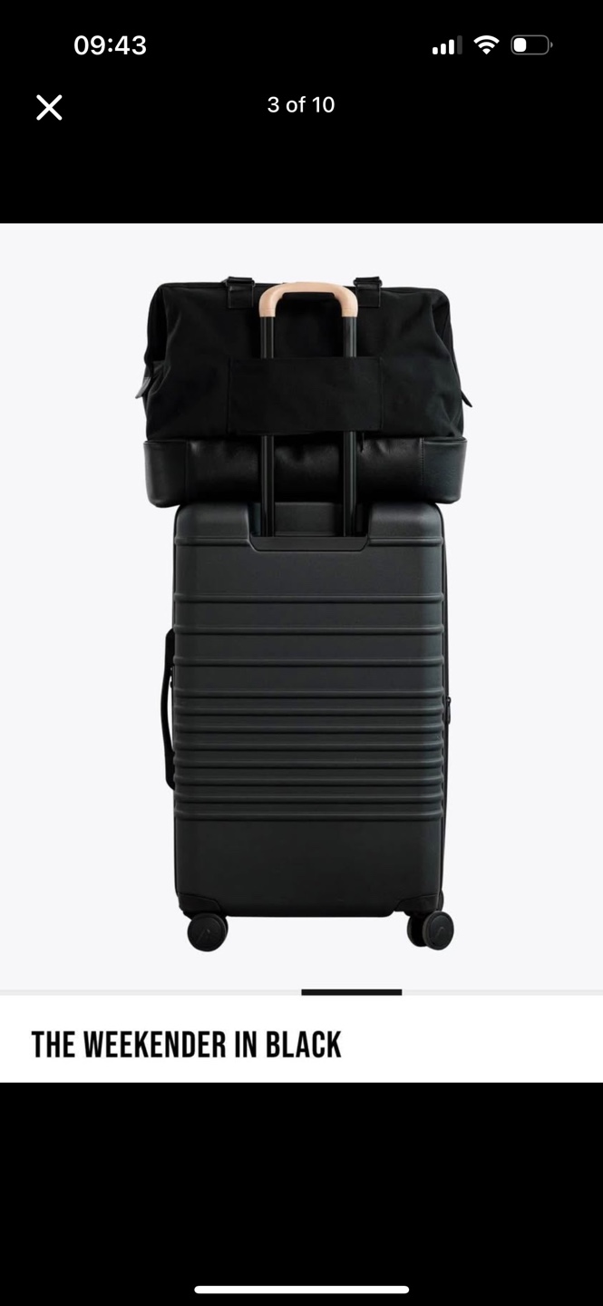 Beis -The Weekender Travel Bag - Black - photo 4