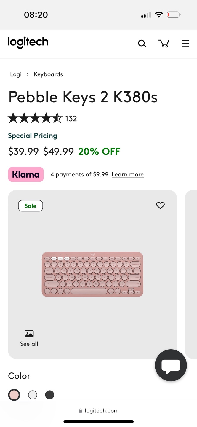 Logitech Wireless Mouse, Keyboard and Webcam - photo 4
