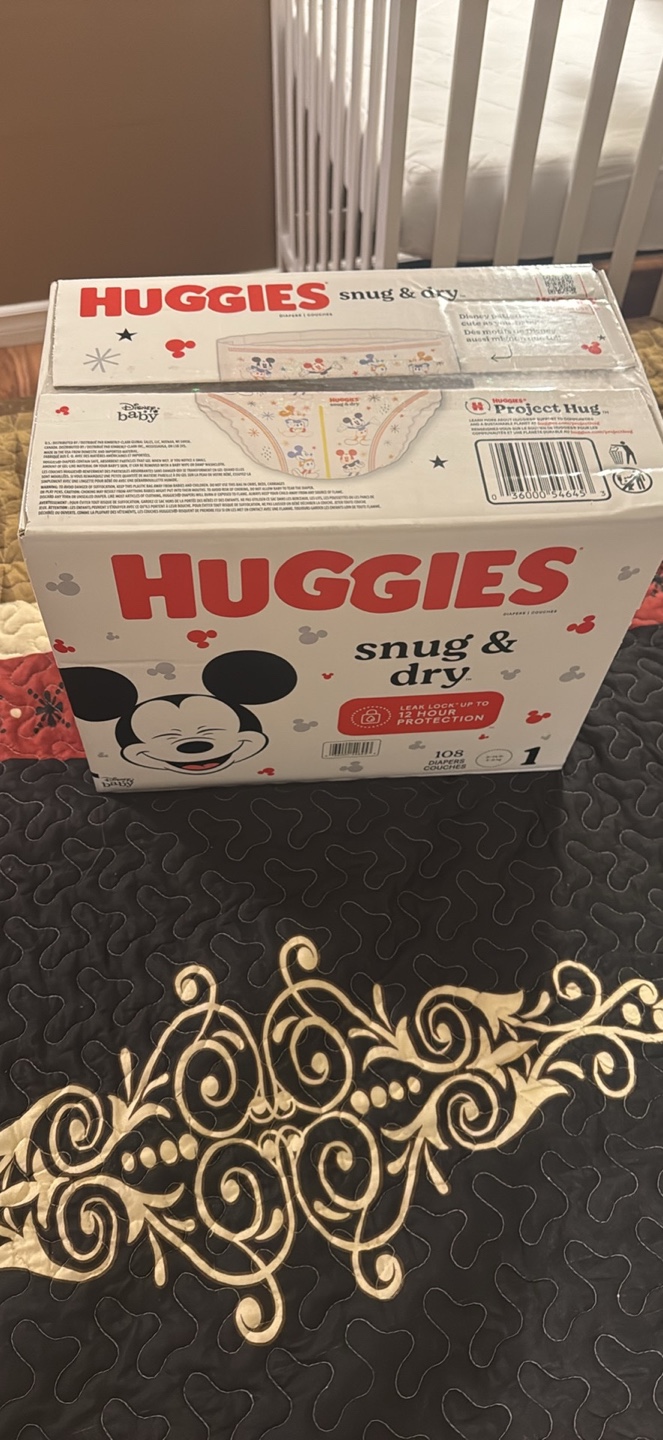 Huggies Snug & Dry Diapers Size 1, 108 Count
