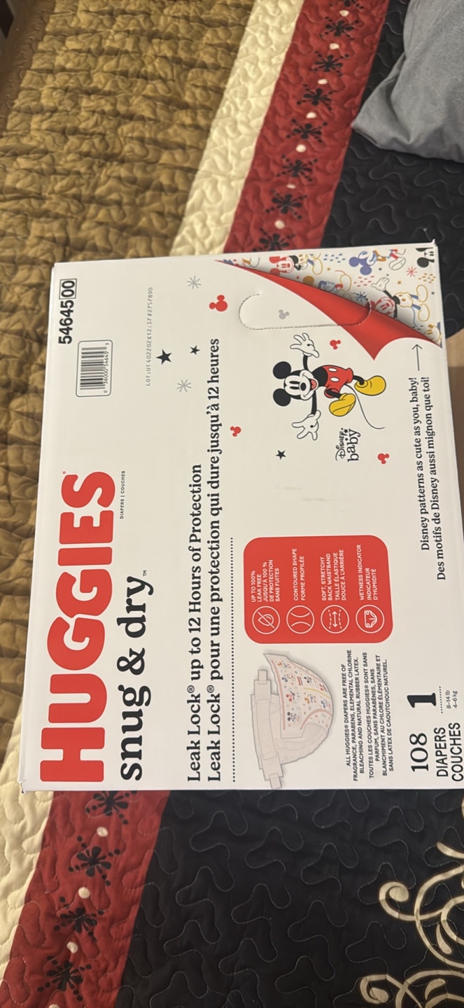 Huggies Snug & Dry Diapers Size 1, 108 Count - photo 2