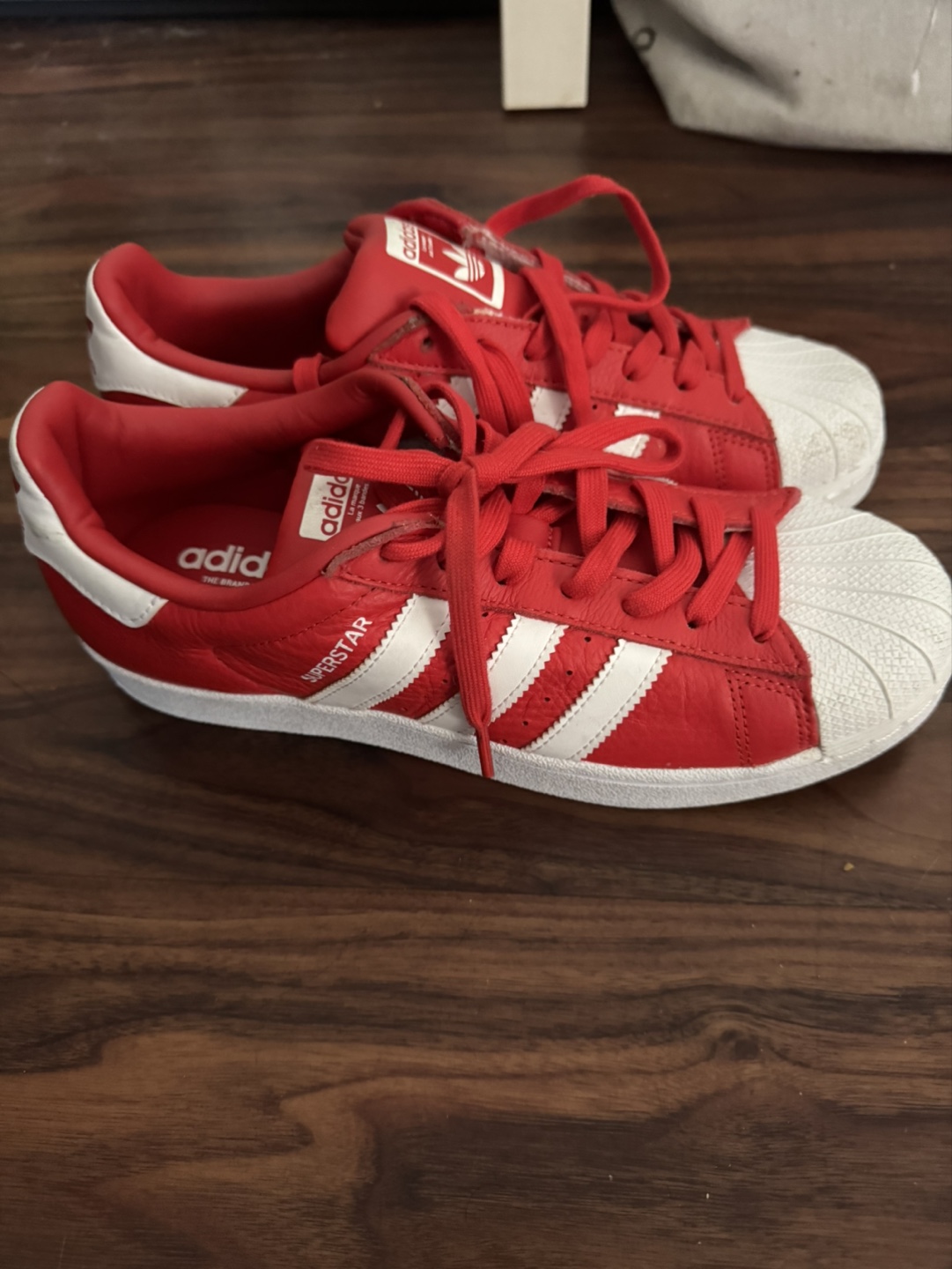 Adidas Superstar Red Sneakers - Men's Size 8 - photo 2