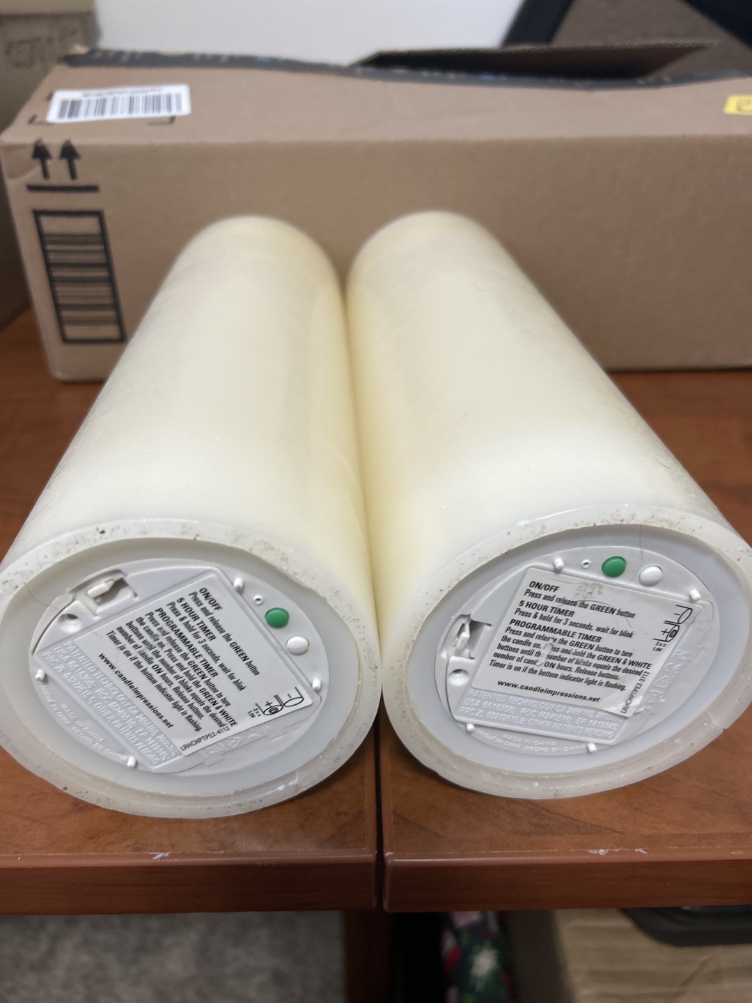 Pair of XL Battery-Operated Candles - photo 3