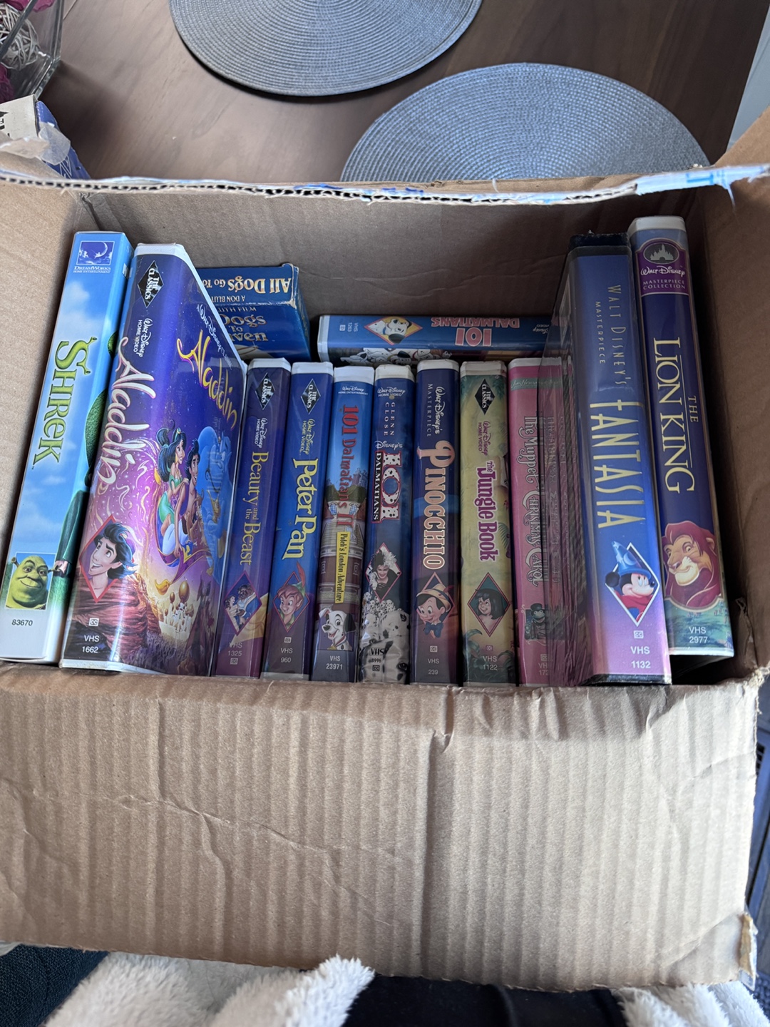 Lot of Disney VHS Tapes