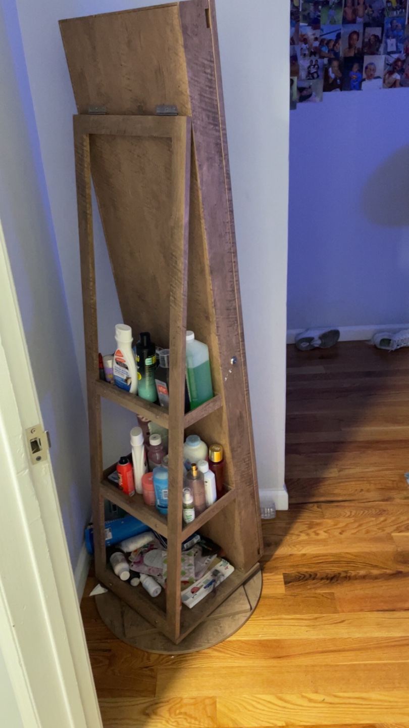 Full Length Mirror Armoire with Storage💚