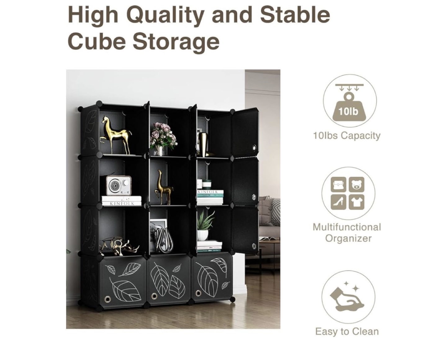 Amazon Black Storage Cabinet - photo 3