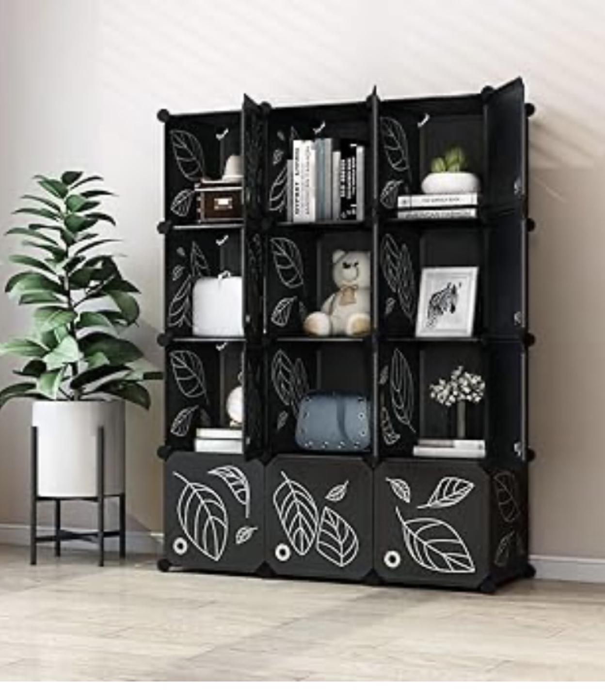Amazon Black Storage Cabinet