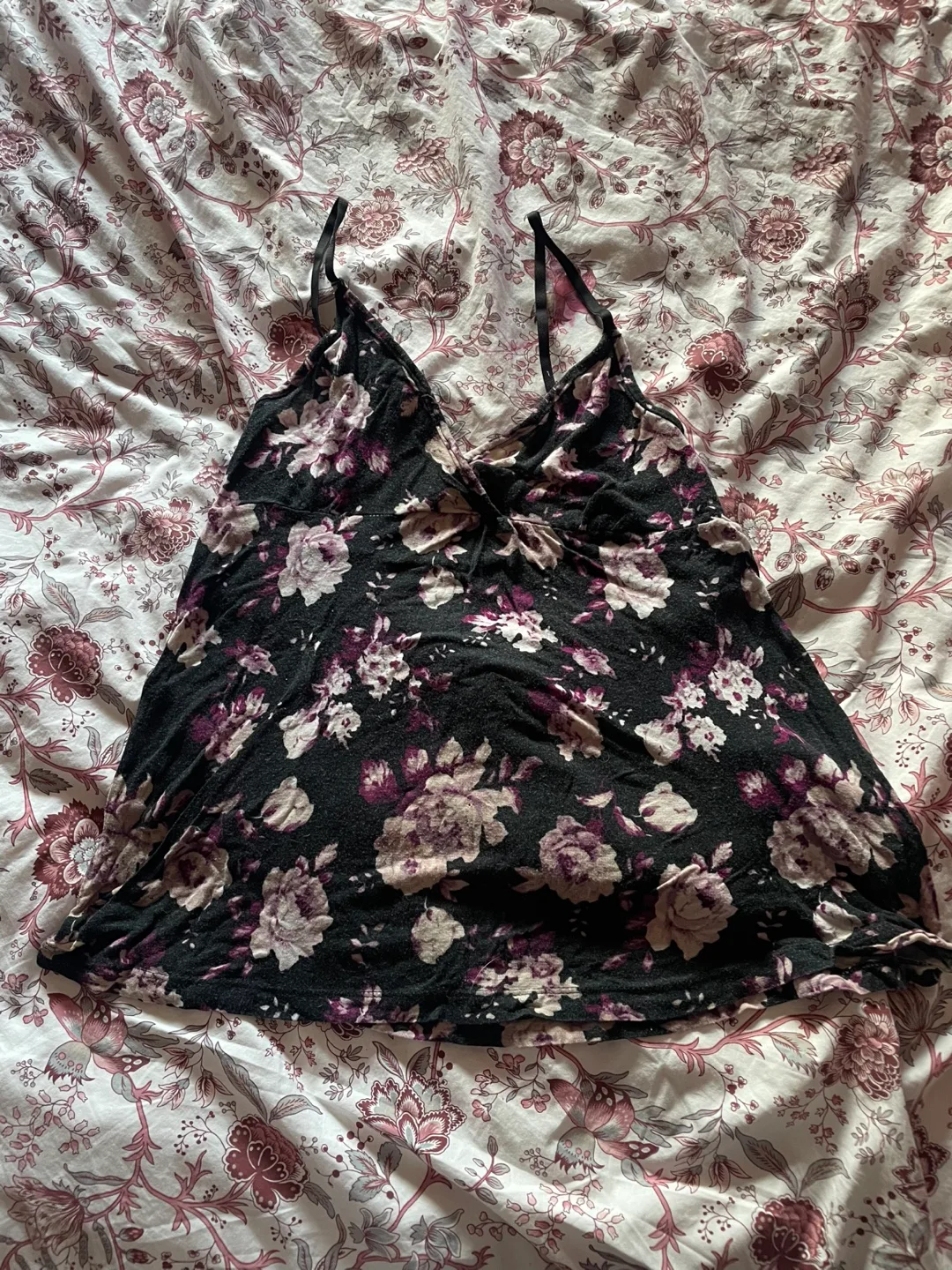 Floral cami pajama top thumbnail