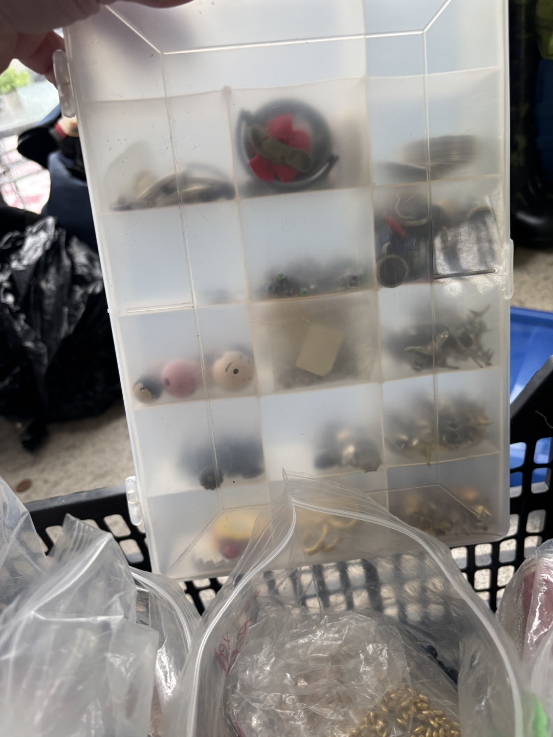Large Lot of Assorted Beads, Chains, and Jewelry Findings - photo 5