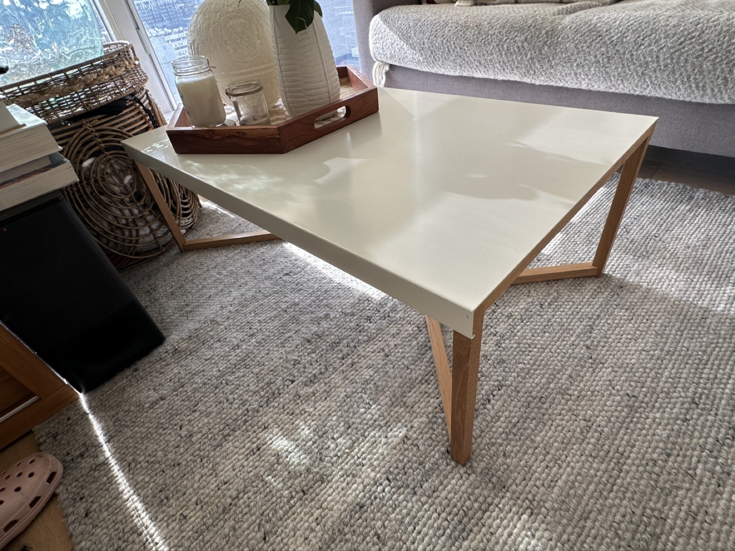 EQ3 Trivia metal and wood coffee table - photo 2